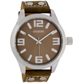 OOZOO Timepieces 45mm Brown Leather Strap C1064